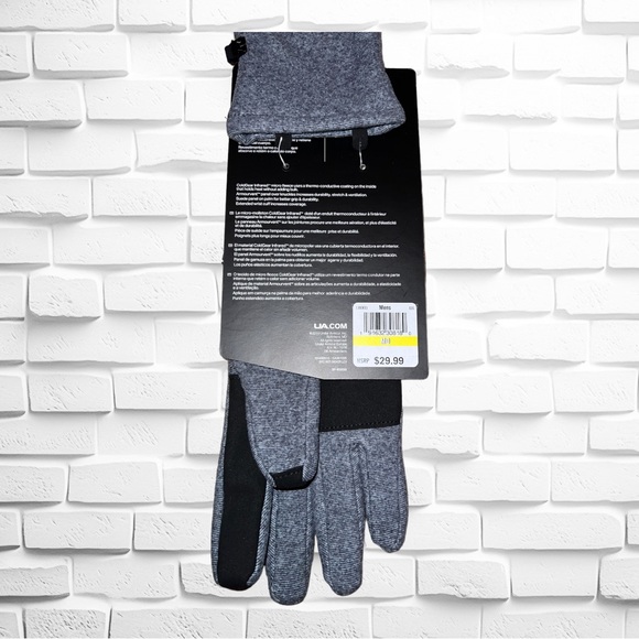 NEW Mens Under Armour Cold Gear Infrared Survivor Fleece Gloves w/Touch -Gray XL - Picture 2 of 5